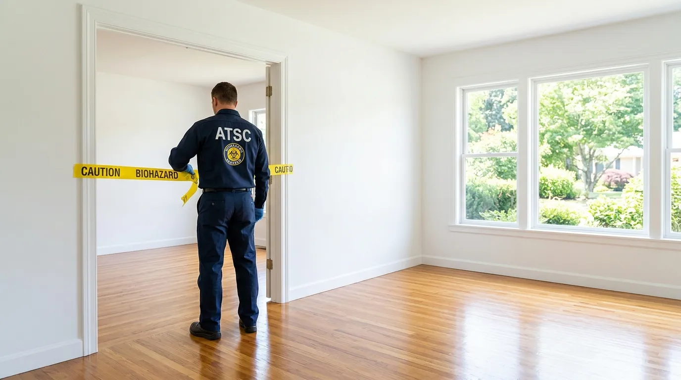 Certified biohazard cleanup crew performing Crime Scene Cleanup in Spring Lake Park